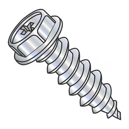 Usa Industrials Self-Drilling Screw, #14-10 x 2-1/2 in, Zinc Plated Steel Flange Hex Head Phillips Drive BULK-SCRW-15671